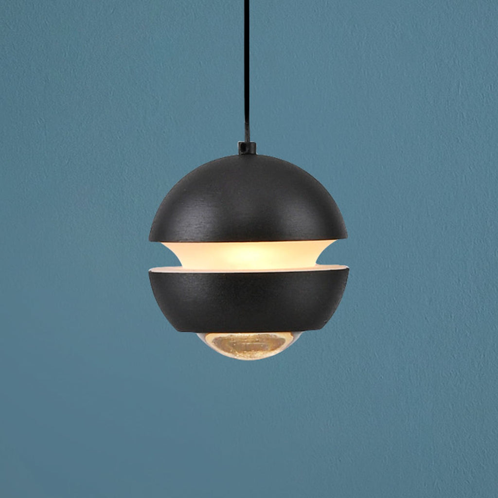 LED pendellampe Lini kuleformet svart Ø10 cm 3000K forfra
