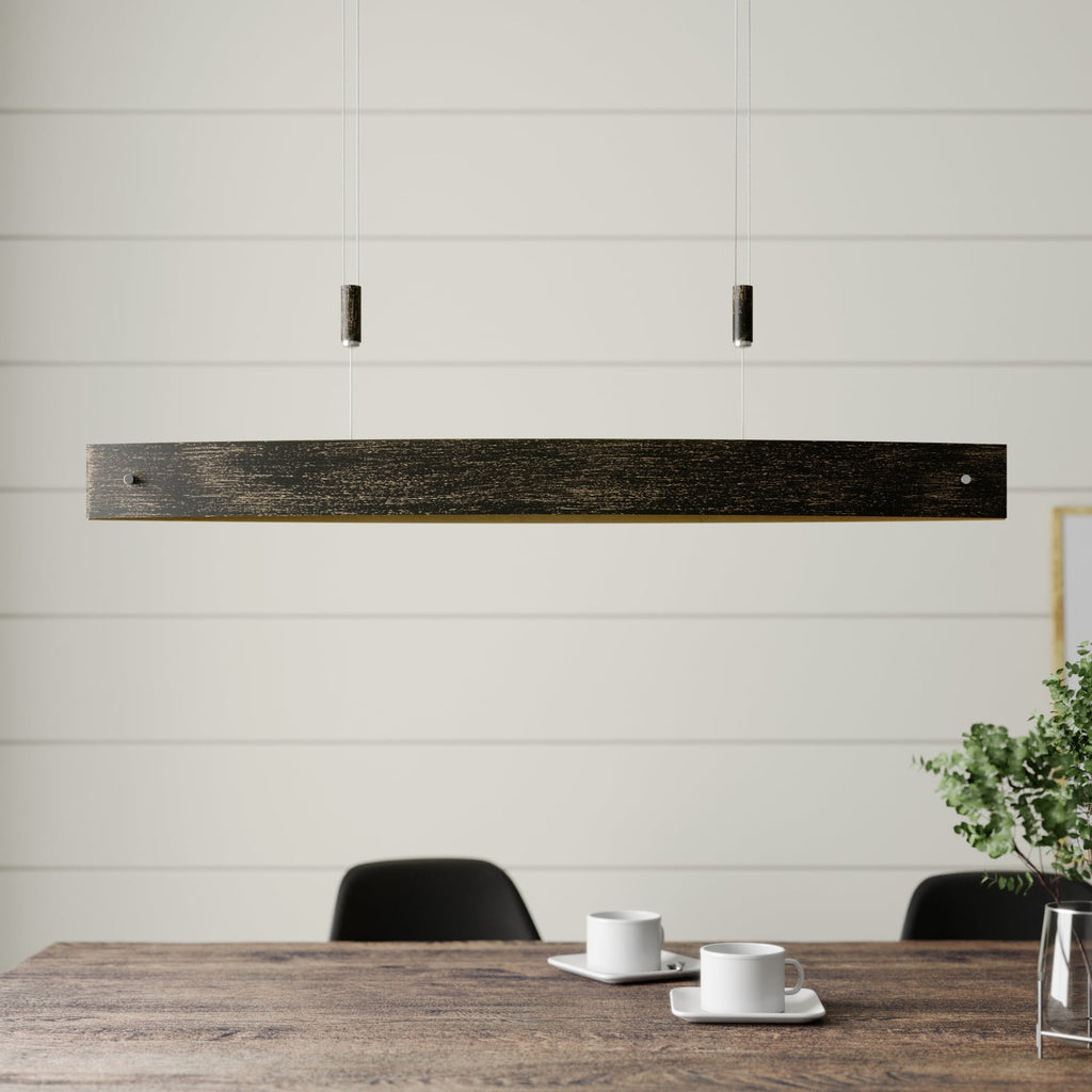LED pendellampe Lio svart/gull dimbar detalj av overflate