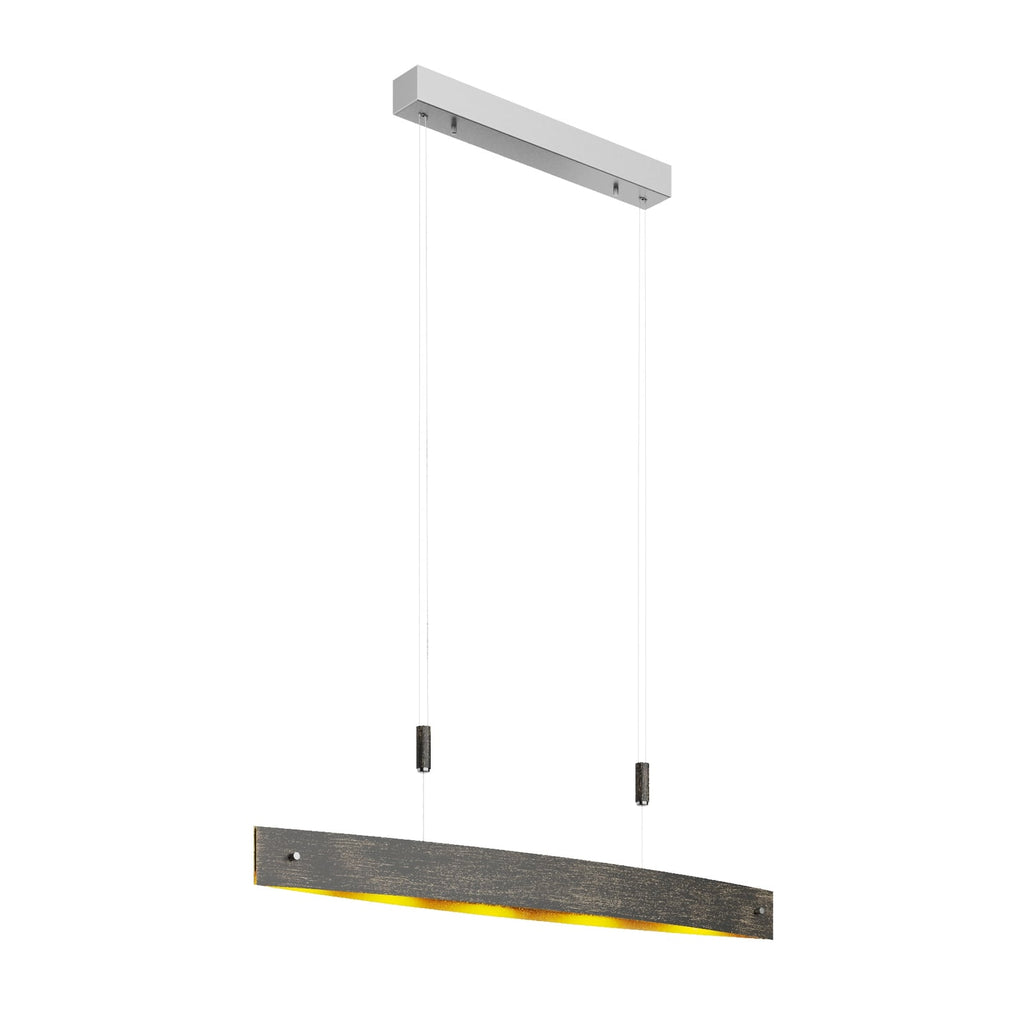 LED pendellampe Lio svart/gull dimbar justerbar høyde