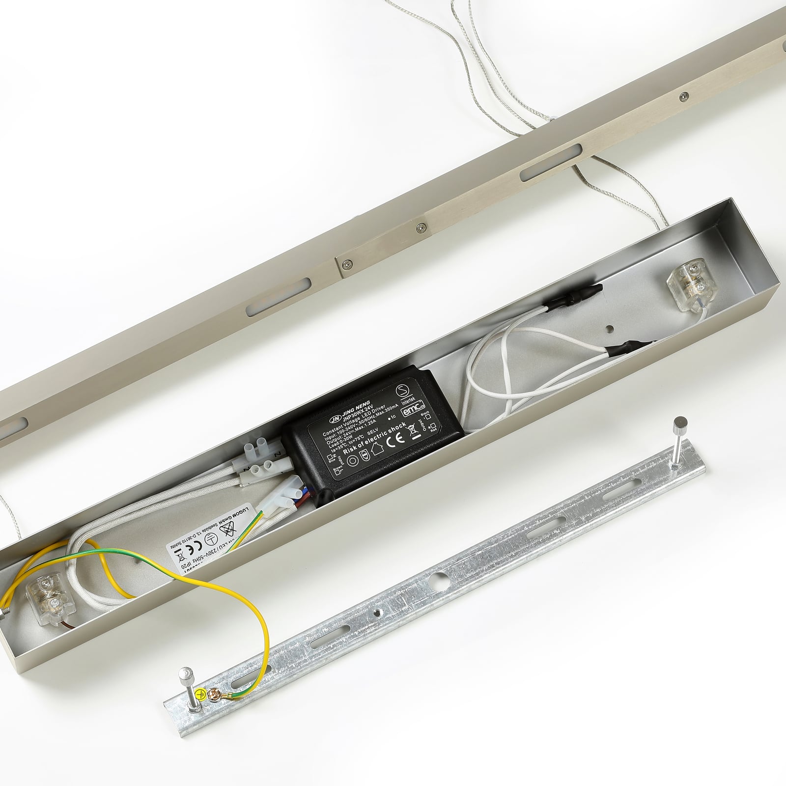 LED pendellampe Lio svart/gull dimbar metallramme