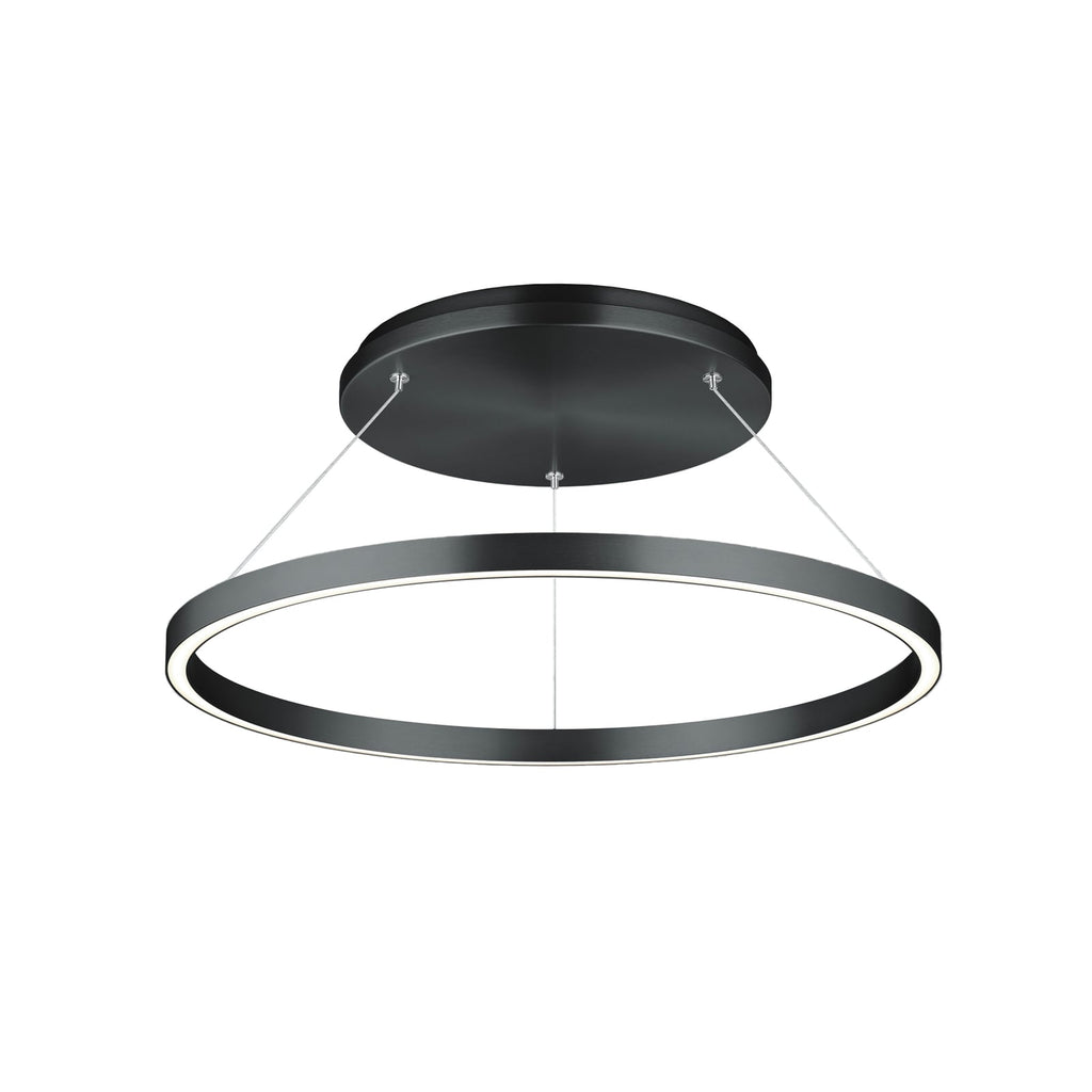 LED pendellampe Lisa-D ringformet dimbar med fjernkontroll Ø60 cm forfra