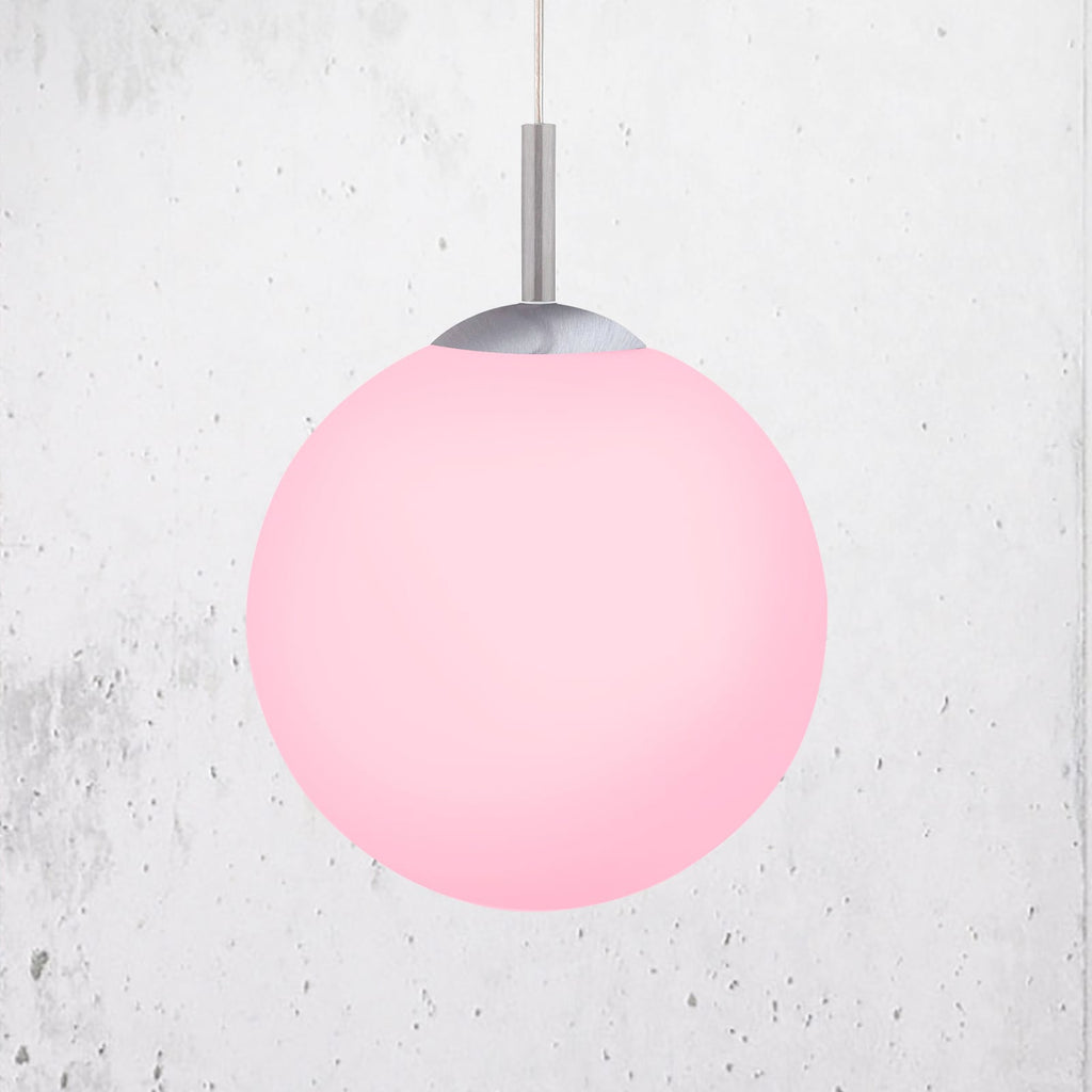 LED pendellampe LOLAsmart Bolo kule glass RGB CCT forfra