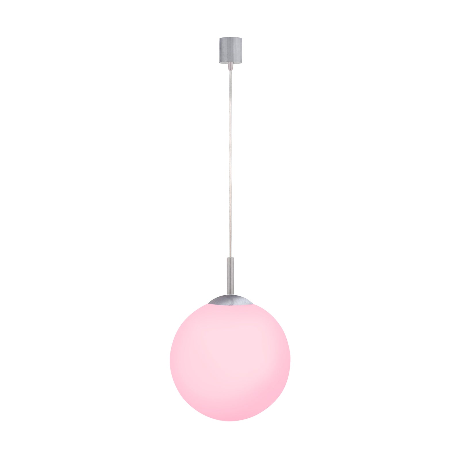 LED pendellampe LOLAsmart Bolo kule glass RGB CCT montert i rom