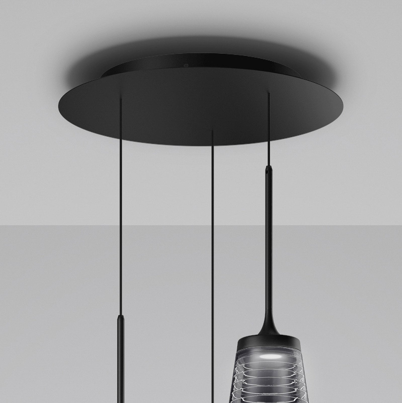 LED pendellampe Look at Me 21 3-lys dimbar nærbilde av skjerm