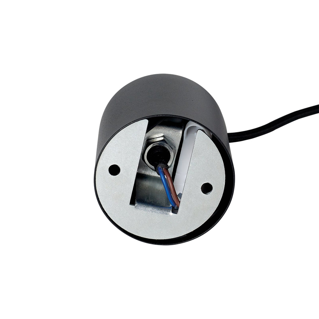 LED pendellampe Look sylinder svart Ø6 cm GU10 7W - Ideallux