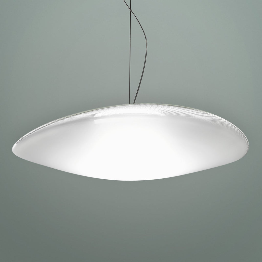 LED pendellampe Loop glass dimbar Ø45 cm 3000K fra Fabbian forfra