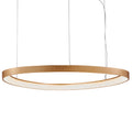 LED pendellampe Loop gull aluminium Ø80 cm forfra