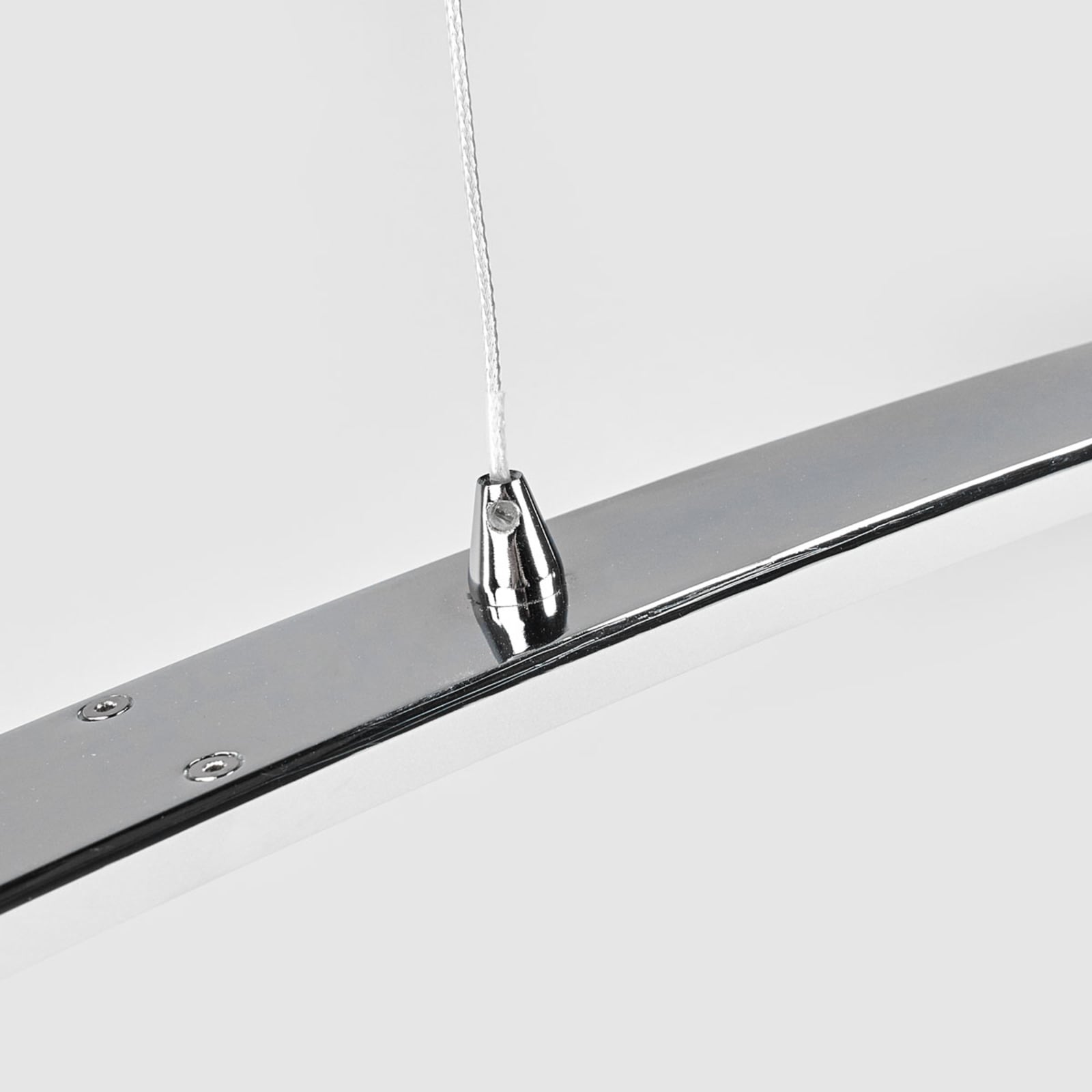 LED pendellampe Lorian aluminium akryl 99 cm krom side