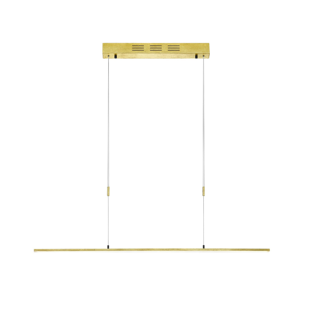 LED pendellampe Luce elevata slim bladgull Zigbee forfra