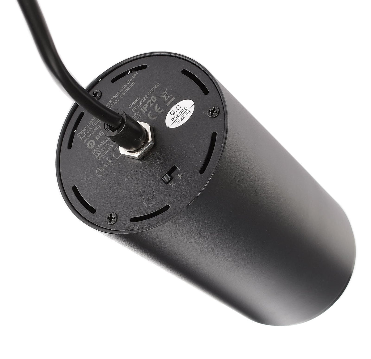 LED pendellampe Lucea 3-fase skinne dimbar svart montert