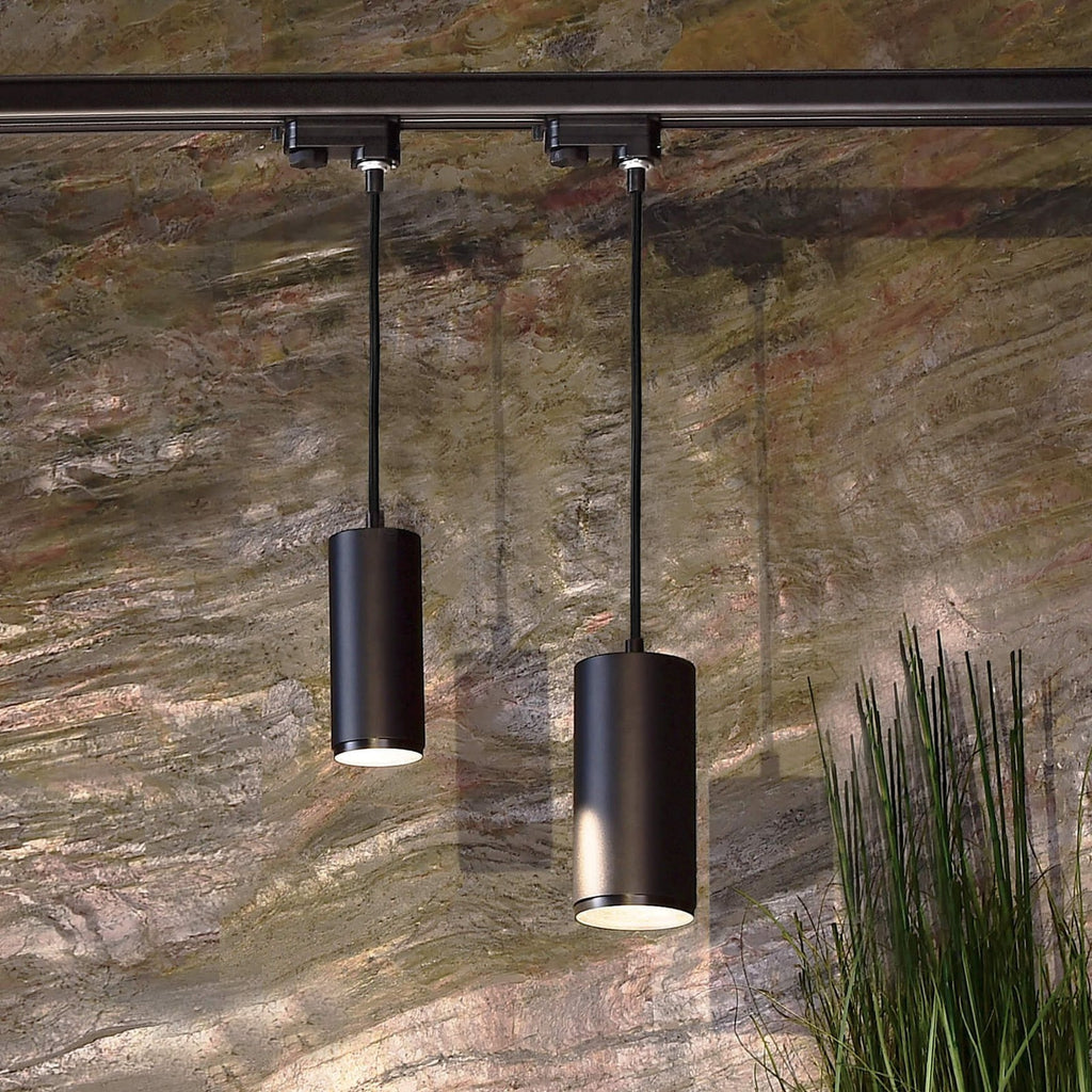 LED pendellampe Lucea 3-fase skinne dimbar svart side