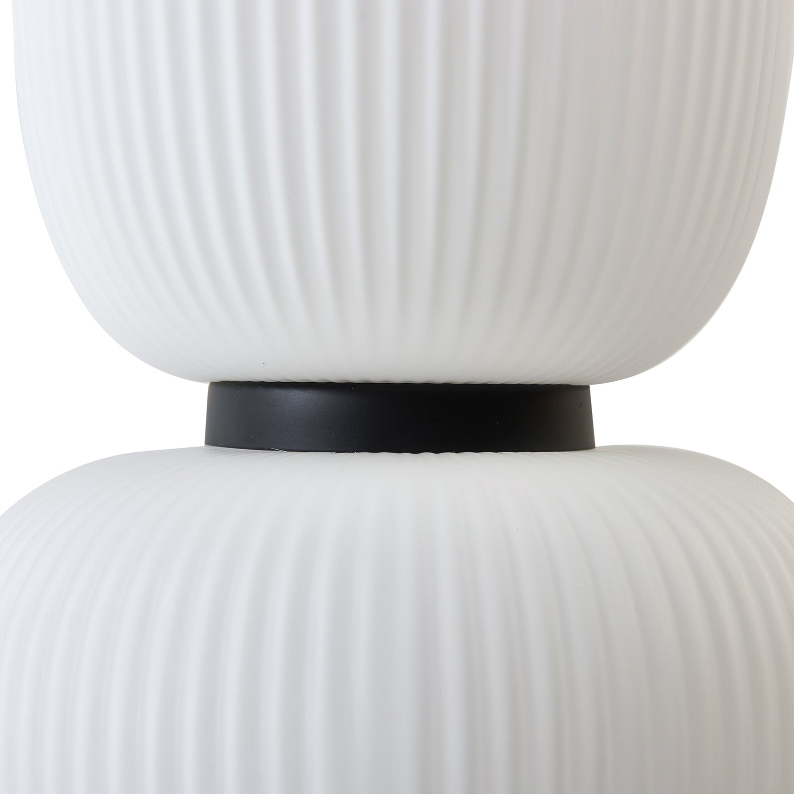 LED pendellampe Lucya 2-lys glass hvit Ø24 cm dimbar lys på