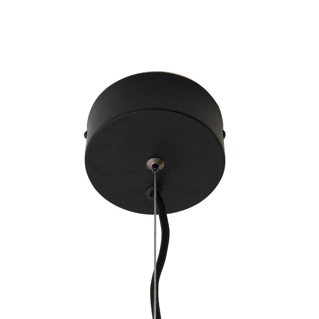 LED pendellampe Lucya 2-lys glass hvit Ø24 cm dimbar oppheng detalj