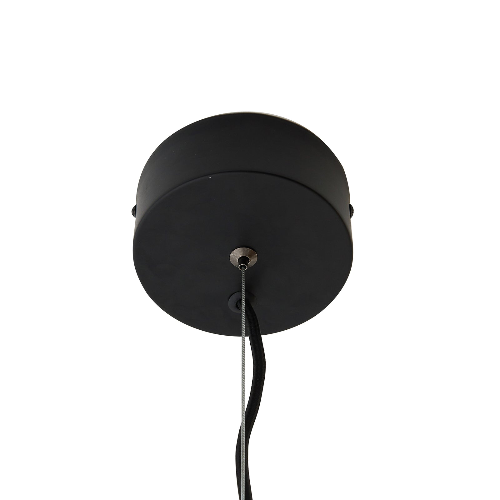 LED pendellampe Lucya 2-lys glass hvit Ø24 cm dimbar oppheng detalj