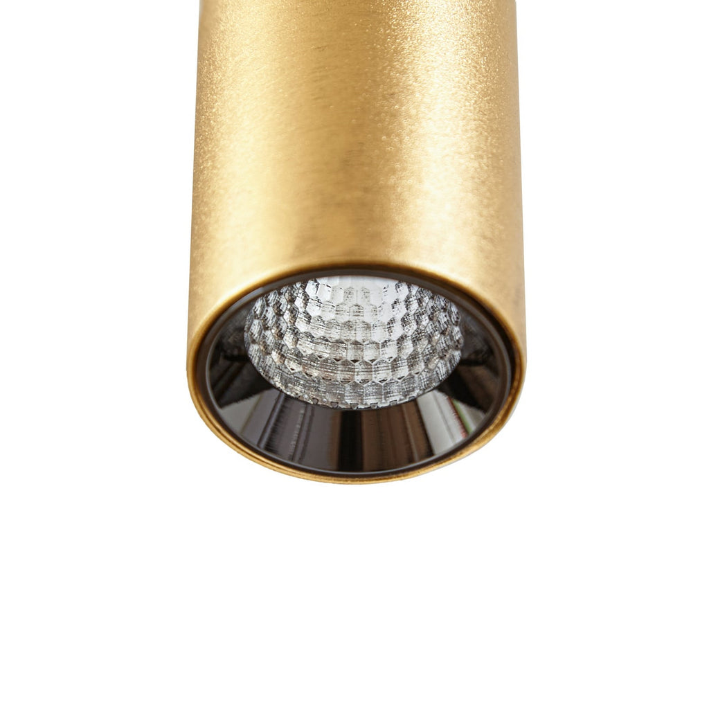 LED pendellampe Lumaro 48V CCT dimbar gull sideprofil