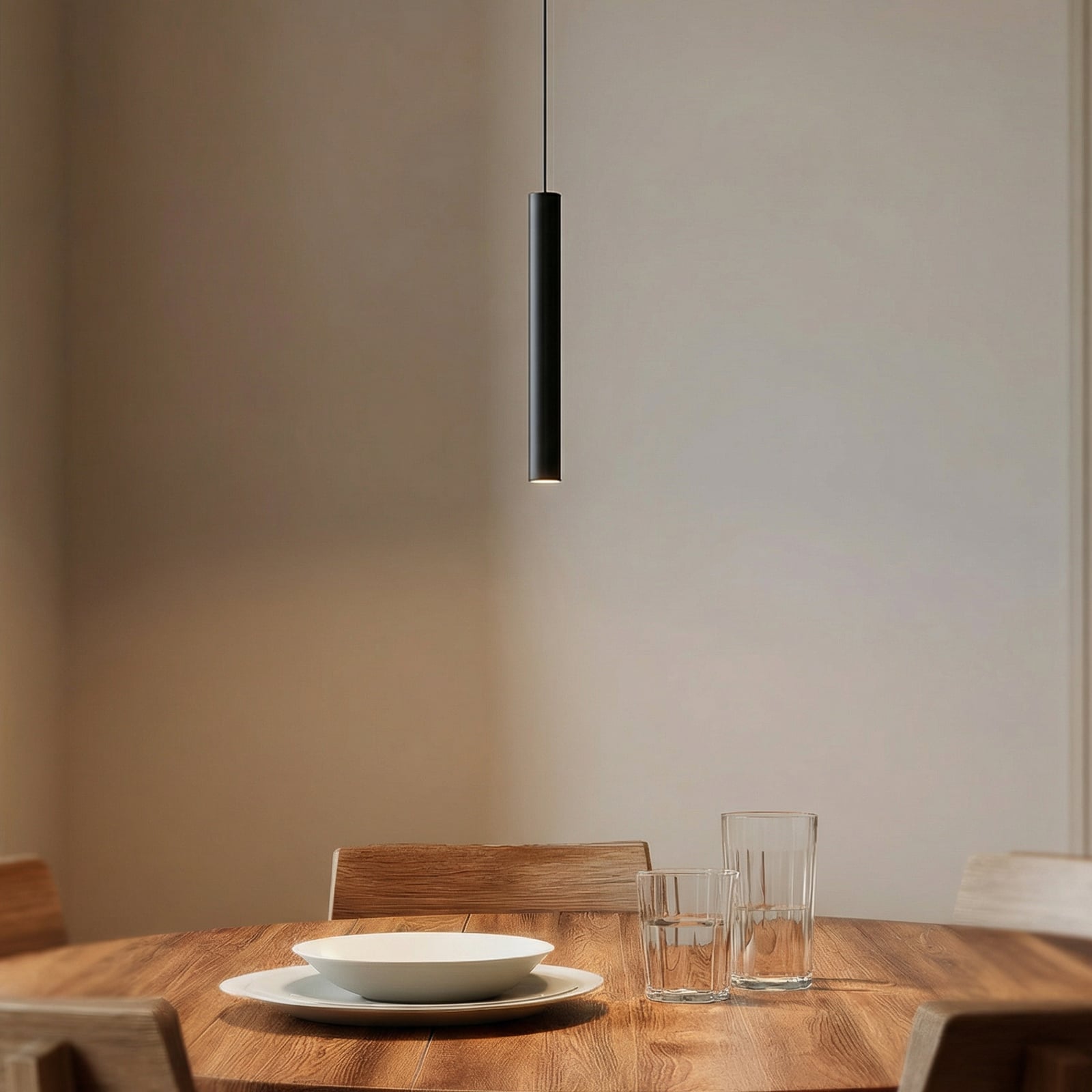 LED pendellampe Lumaro 48V CCT dimbar svart bakside