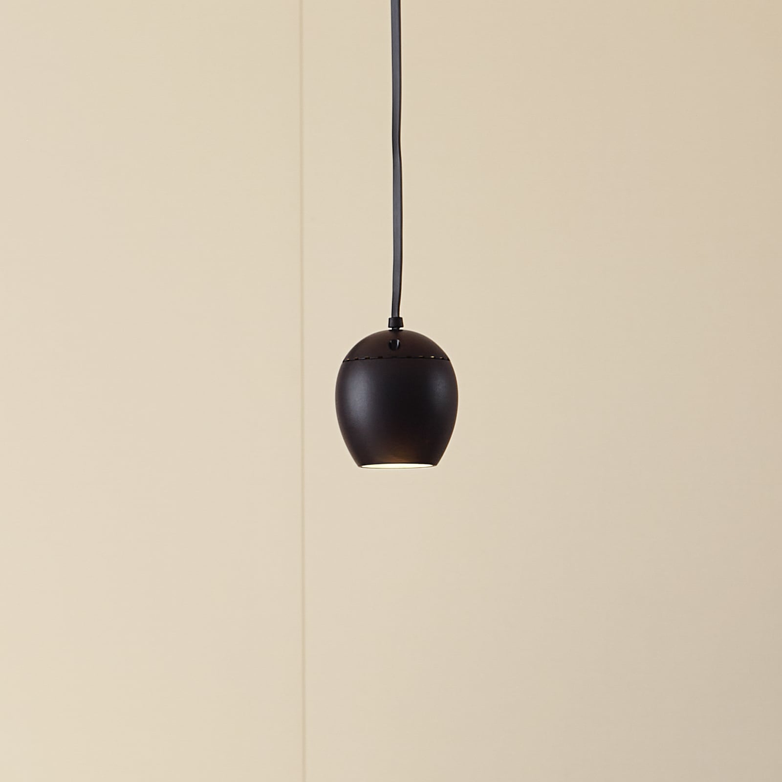 LED-pendellampe Lumaro 48V dimbar CCT svart foran