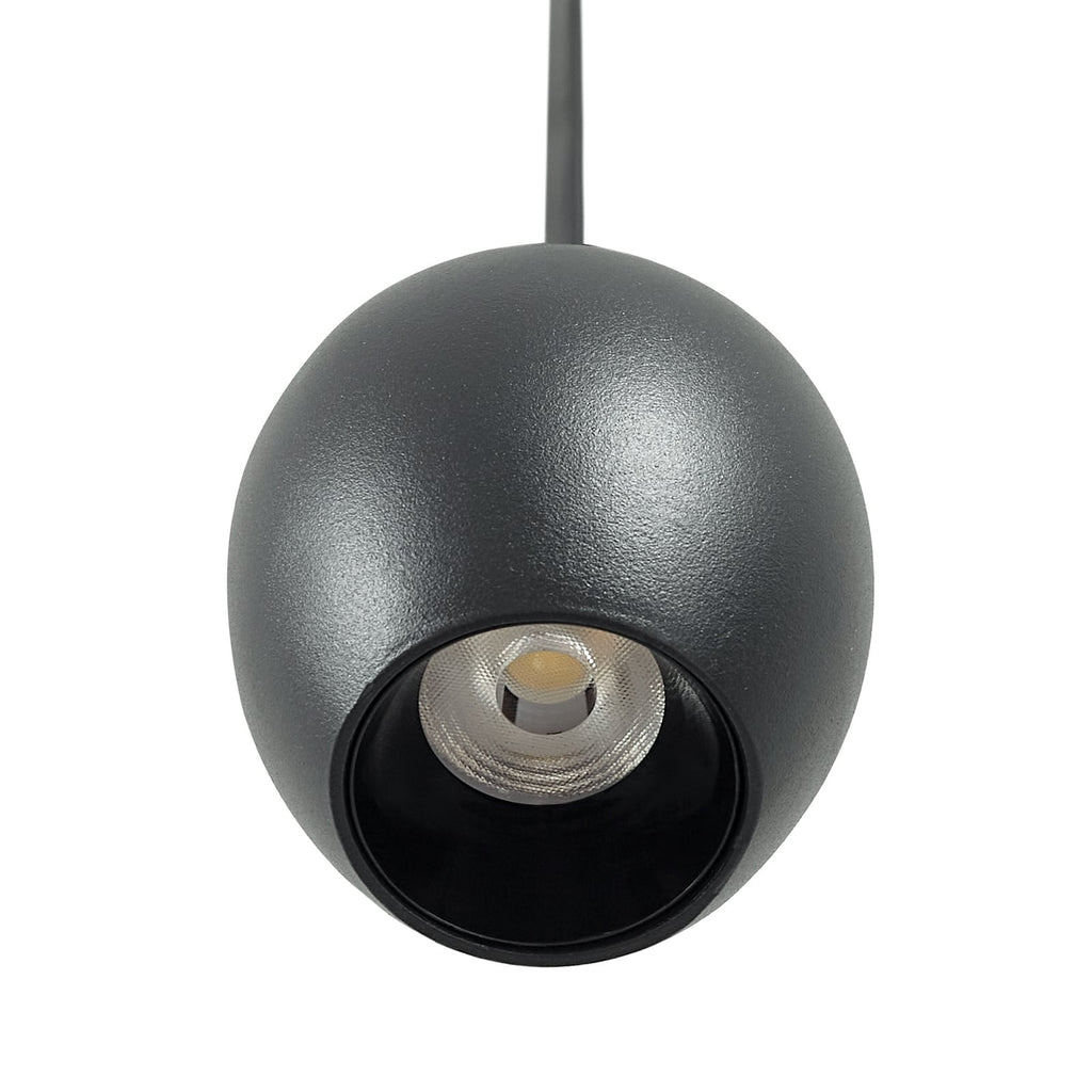 LED-pendellampe Lumaro 48V dimbar CCT svart i bruk