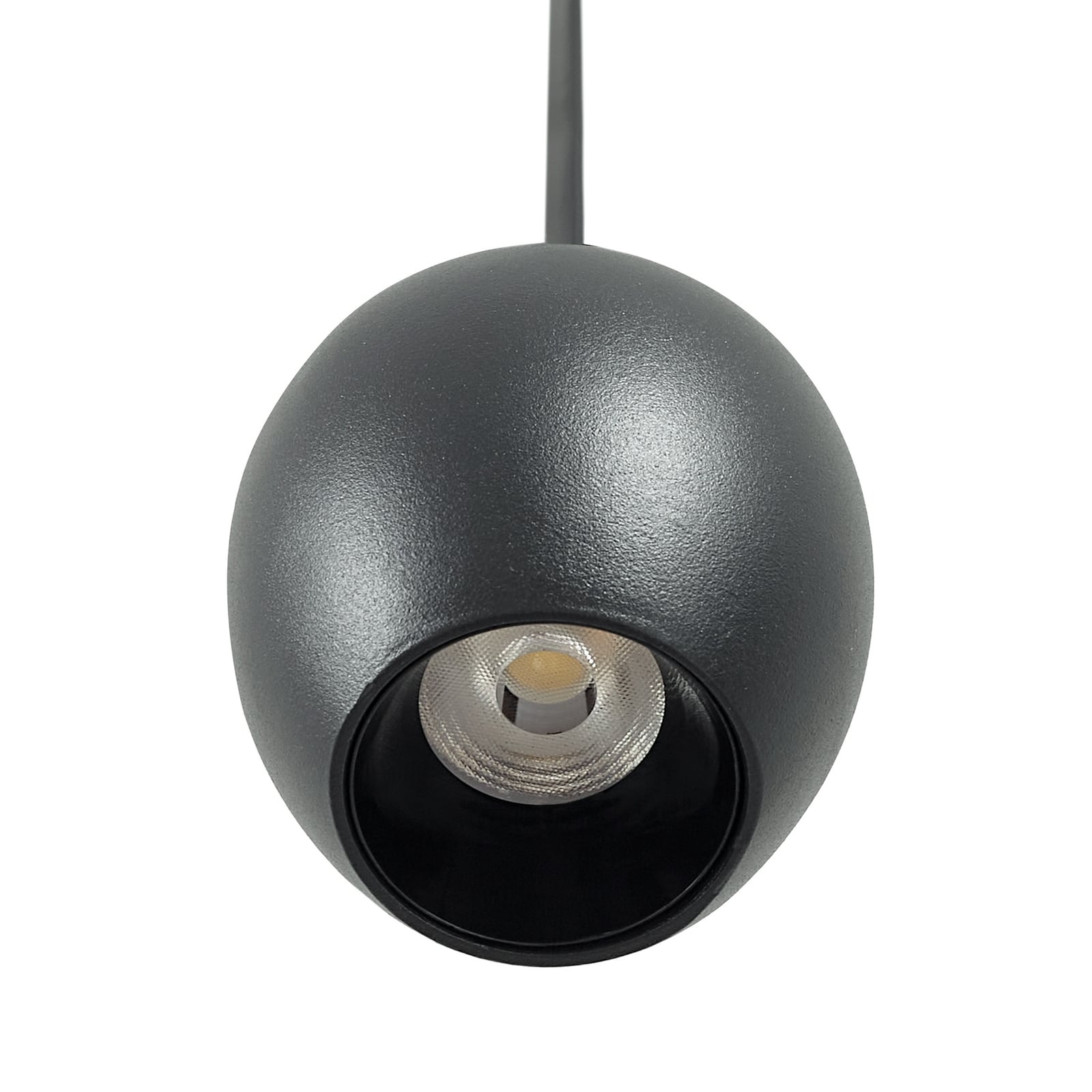 LED-pendellampe Lumaro 48V dimbar CCT svart i bruk