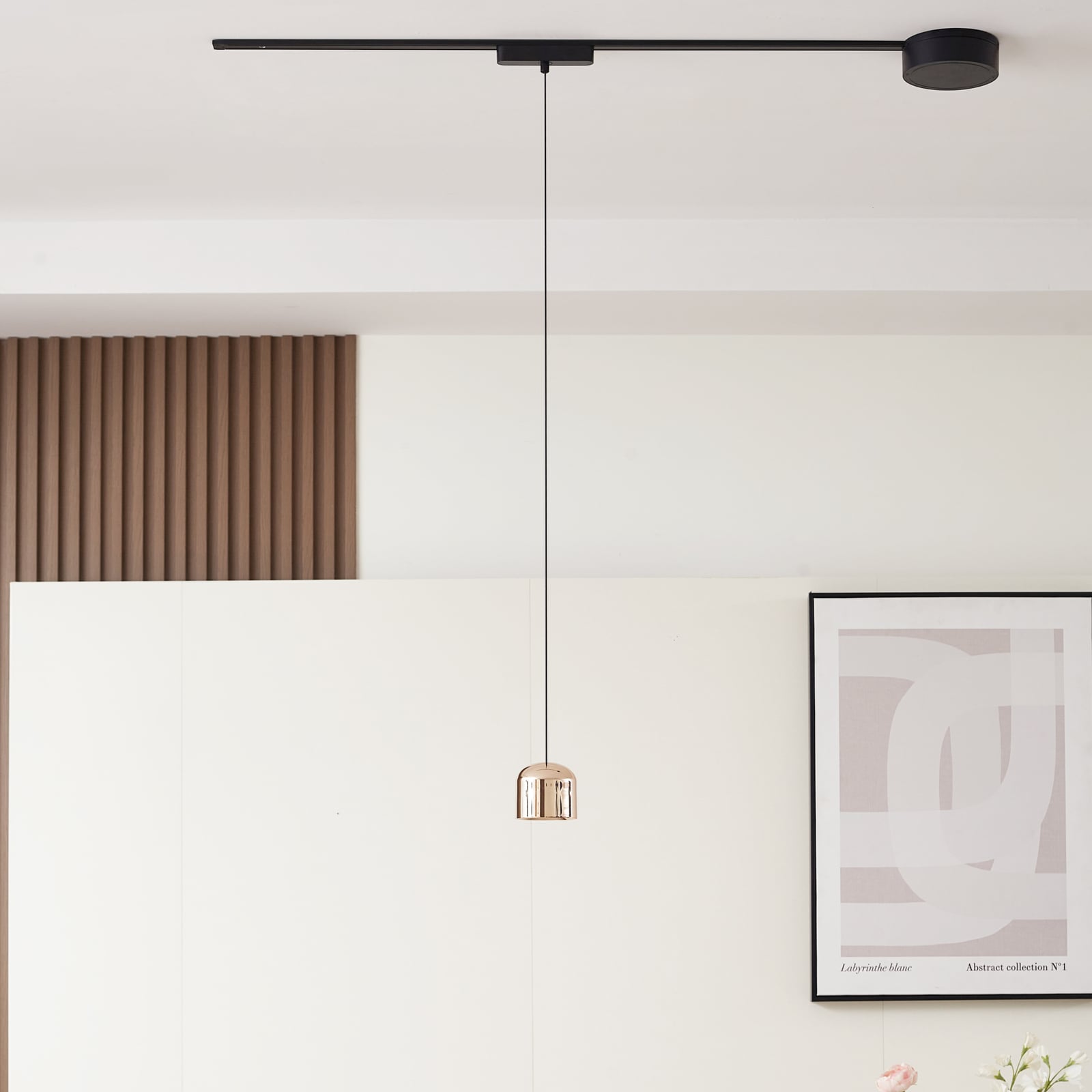 LED pendellampe Lumaro gull detalj