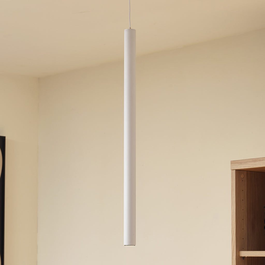 LED pendellampe Lumaro hvit 55 cm 48V CCT dimbar forfra