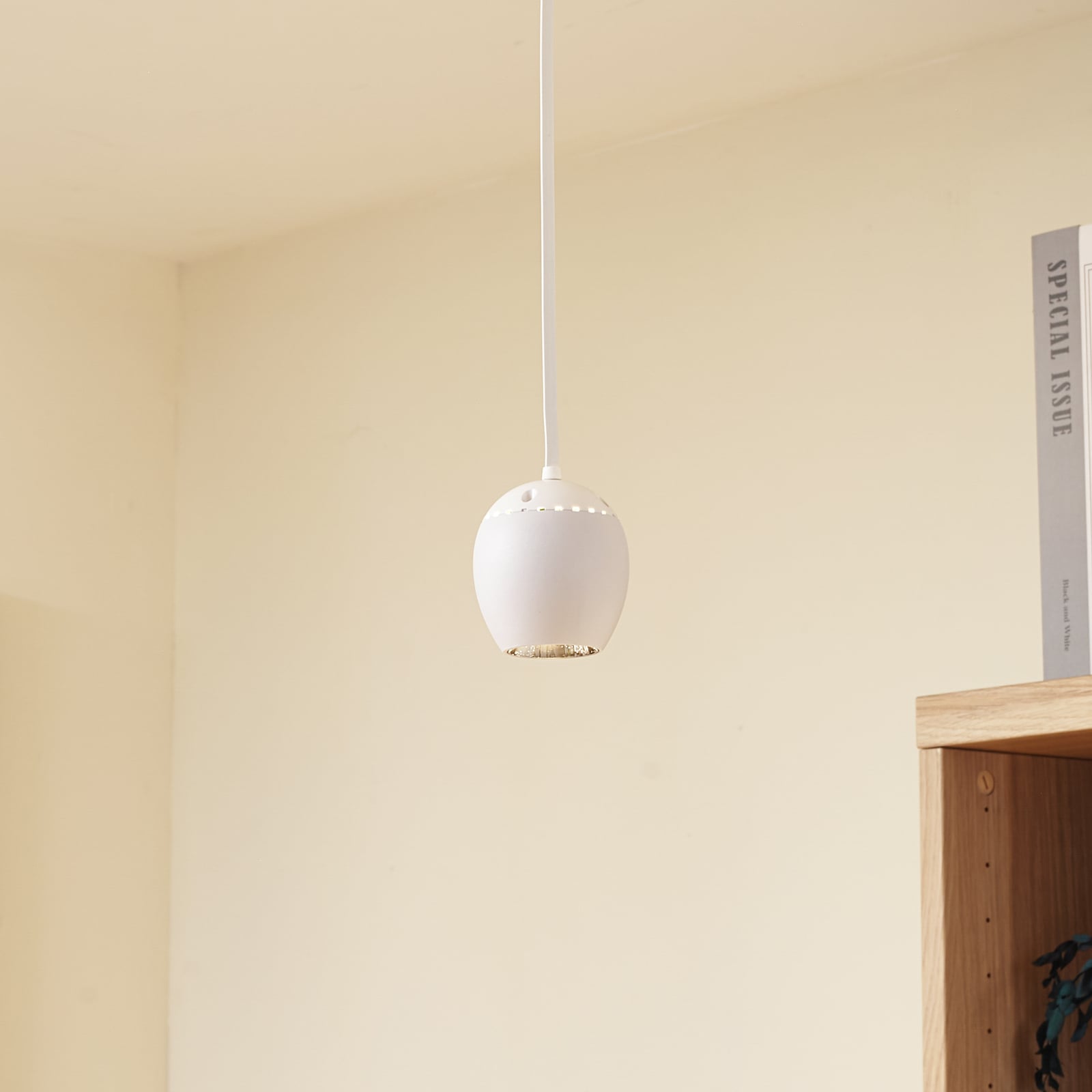 LED pendellampe Lumaro hvit forfra