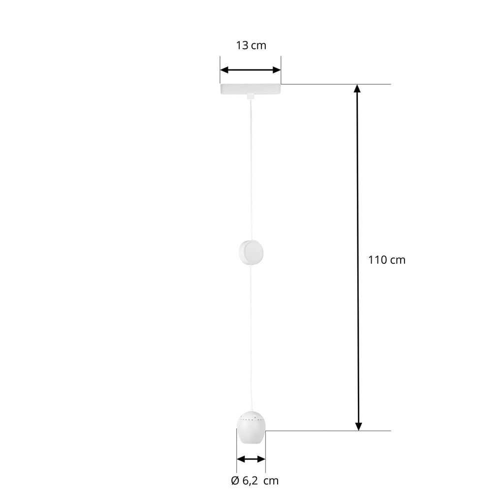 LED pendellampe Lumaro hvit nærbilde