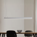 LED pendellampe Luxe hvit metall forfra