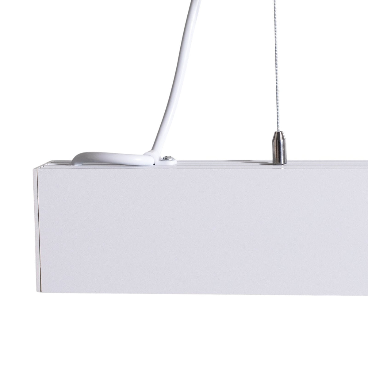 LED pendellampe Luxe hvit metall nærbilde