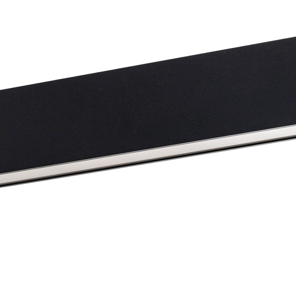 LED pendellampe Luxe svart metall fra undersiden