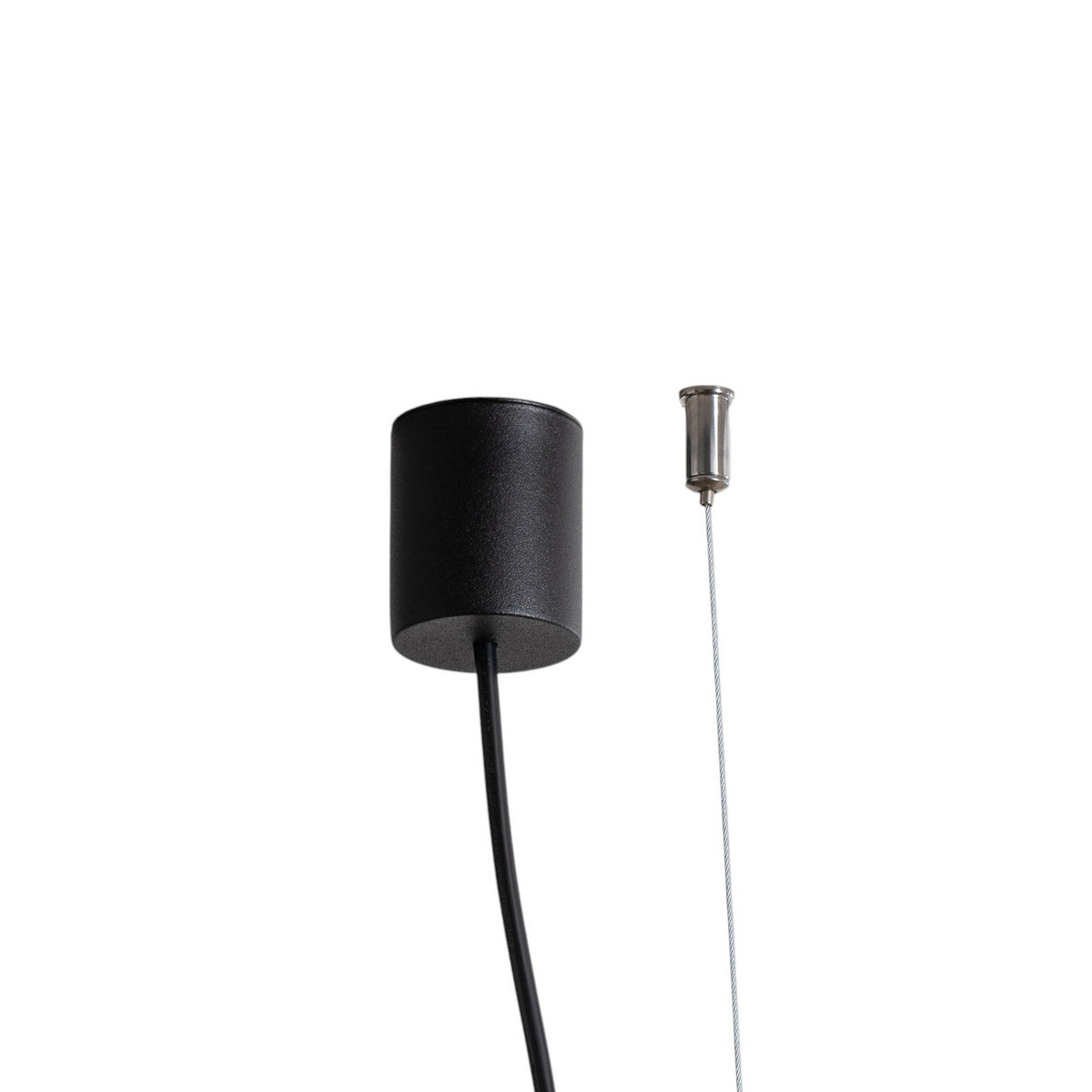 LED pendellampe Luxe svart metall montert