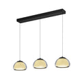 LED pendellampe Luxxo 3-lys dimbar med fjernkontroll forfra