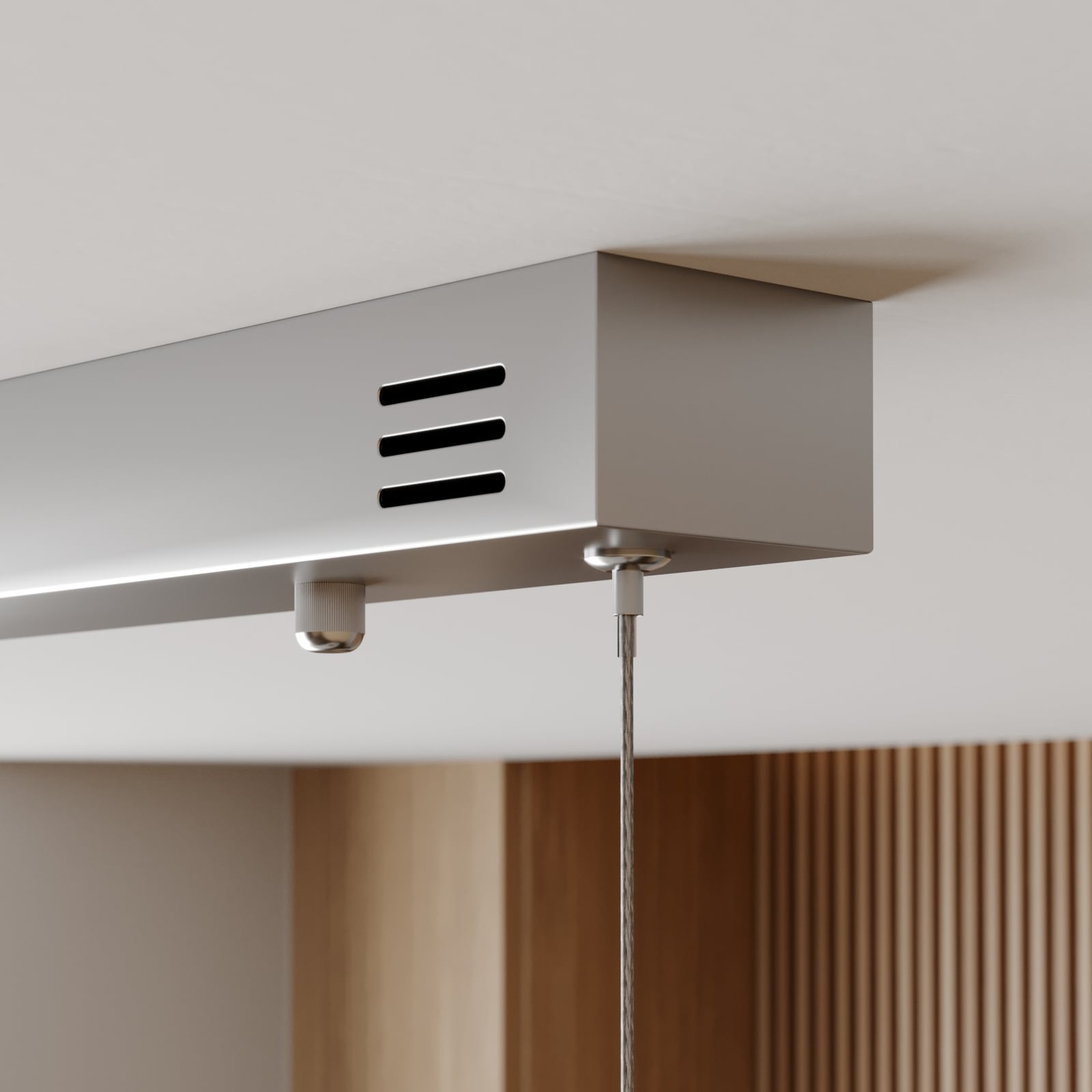 LED pendellampe Lyani 2-lys krom dimbar produktlogo Lucande