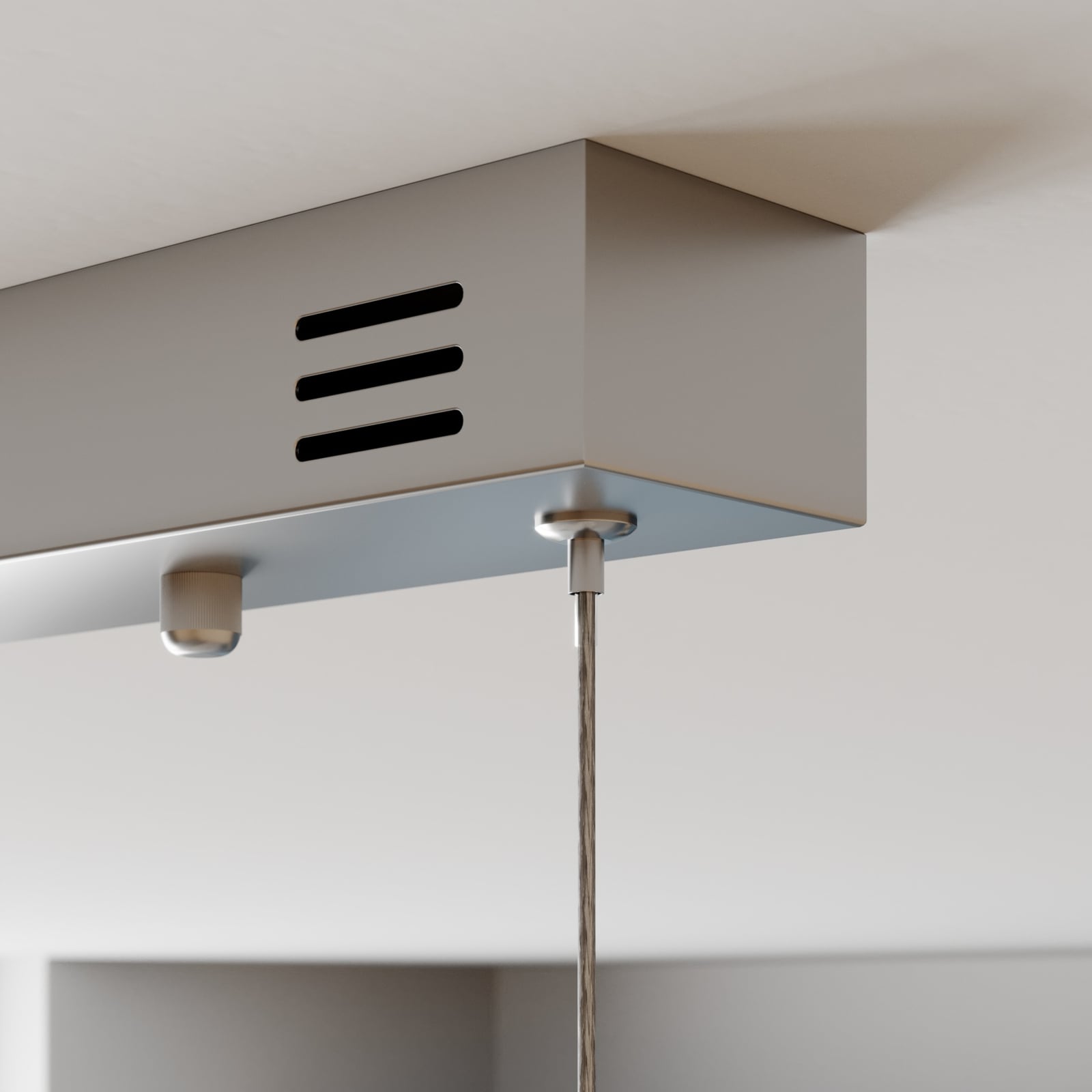 LED pendellampe Lyani 3-lys krom dimbar 115 cm montert over spisebord