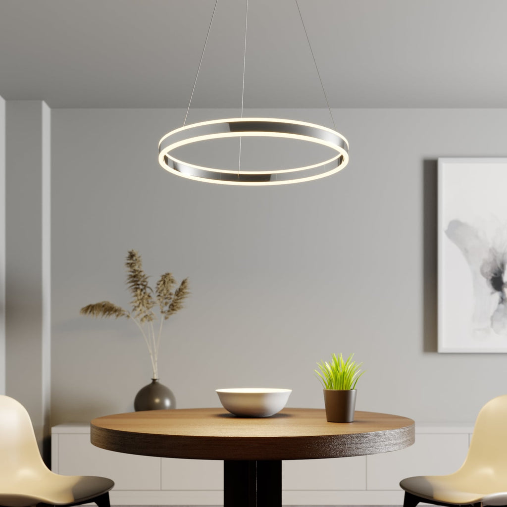 LED pendellampe Lyani dimbar krom bakside