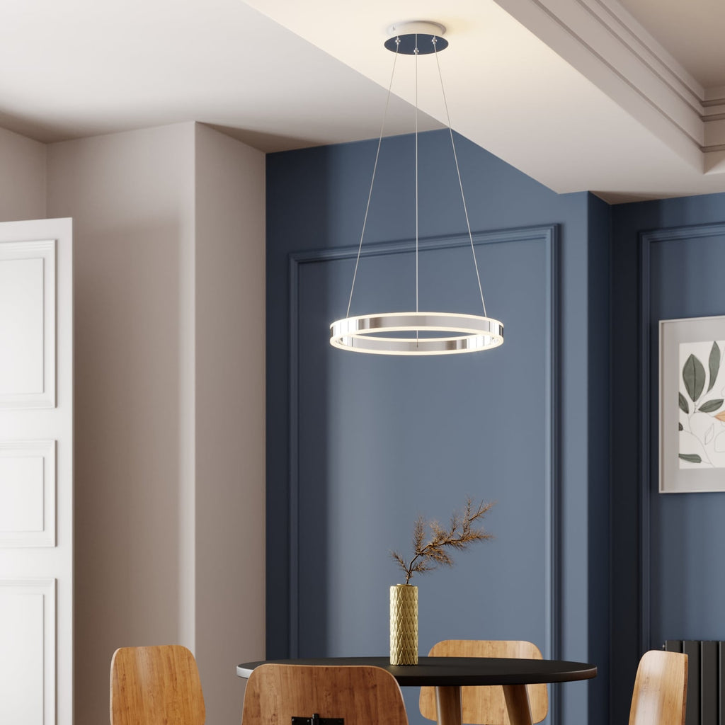 LED pendellampe Lyani dimbar krom bakside