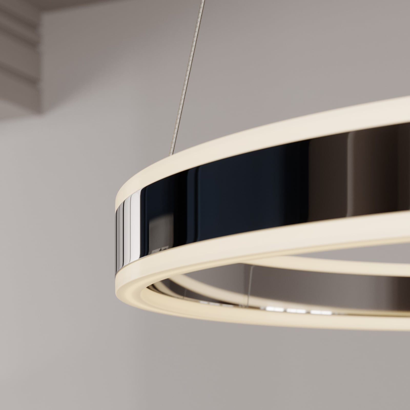 LED pendellampe Lyani dimbar krom helhetlig oversikt