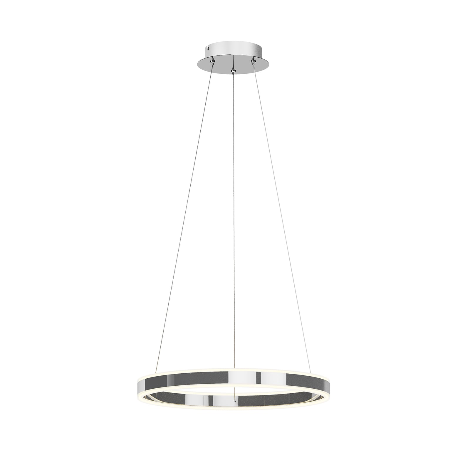 LED pendellampe Lyani dimbar krom opphengslengde