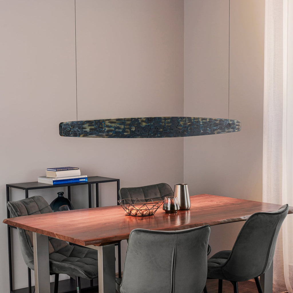LED pendellampe Lysia oksidert/svart bakside