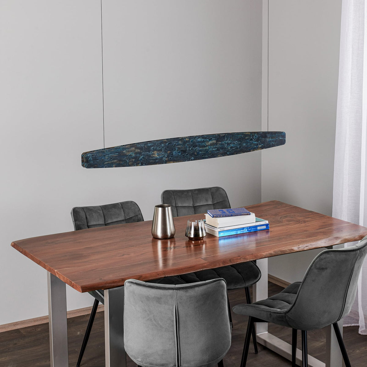 LED pendellampe Lysia oksidert/svart detalj