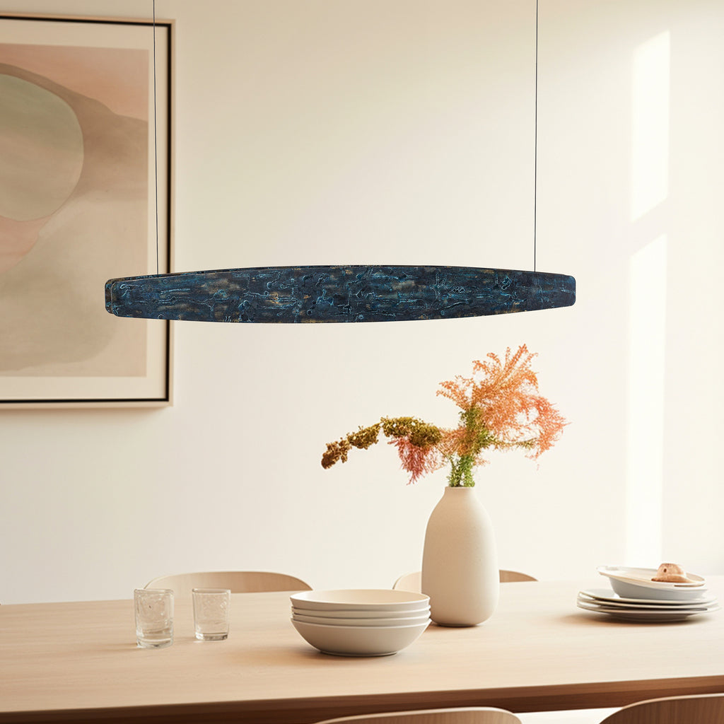 LED pendellampe Lysia oksidert/svart forfra