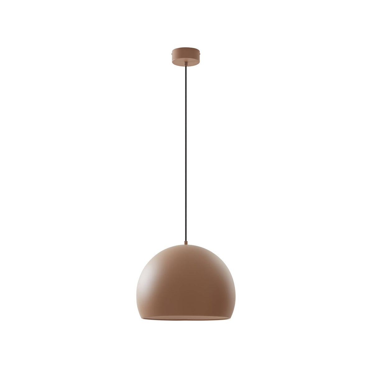 LED pendellampe Lythara aluminium brun Ø50 cm detalj