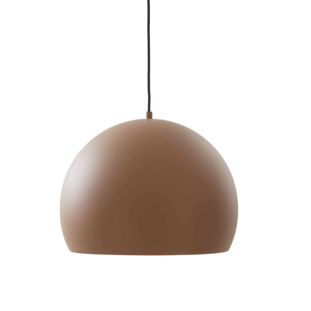 LED pendellampe Lythara aluminium brun Ø50 cm nærbilde