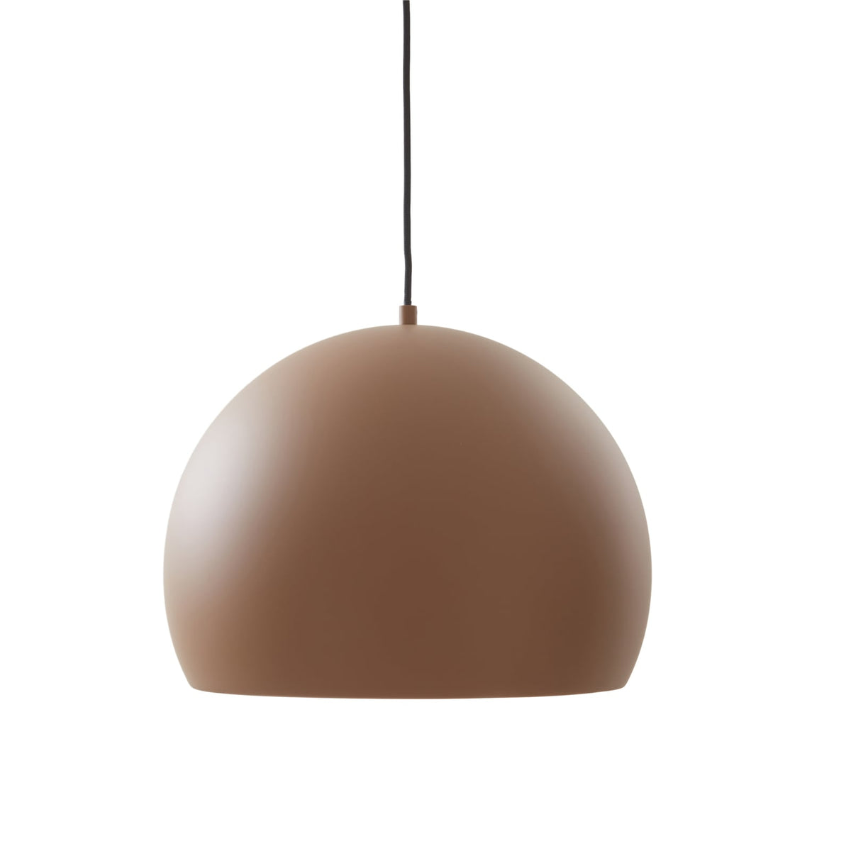 LED pendellampe Lythara aluminium brun Ø50 cm nærbilde