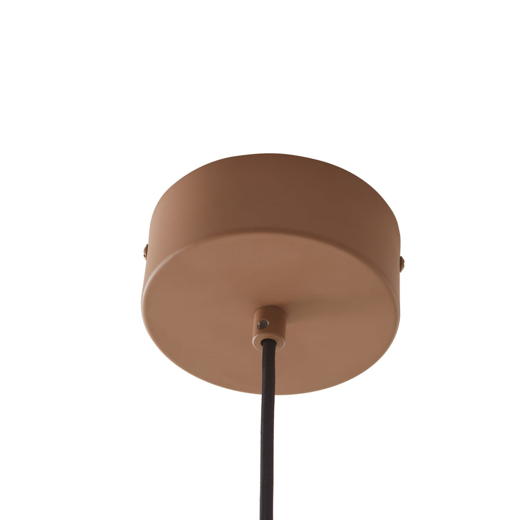 LED pendellampe Lythara aluminium brun Ø50 cm med lys