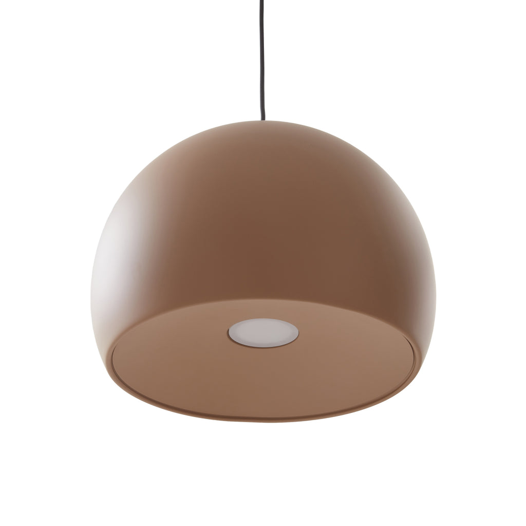 LED pendellampe Lythara aluminium brun Ø50 cm oppheng