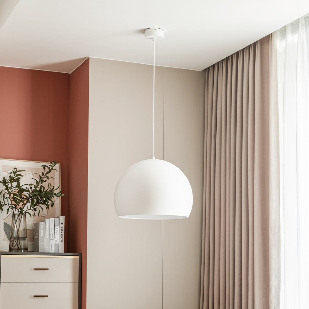 LED pendellampe Lythara hvit aluminium bakside