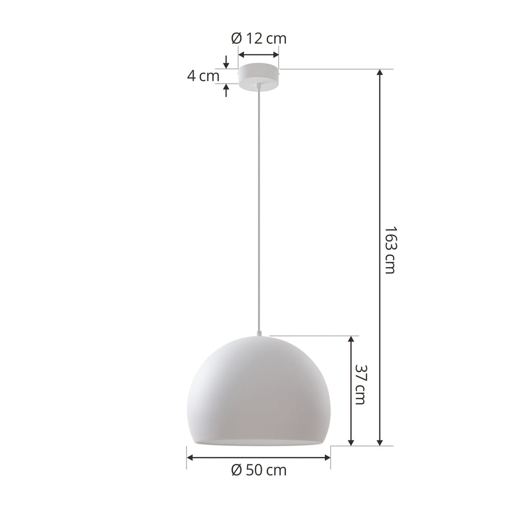 LED pendellampe Lythara hvit aluminium montert i rom