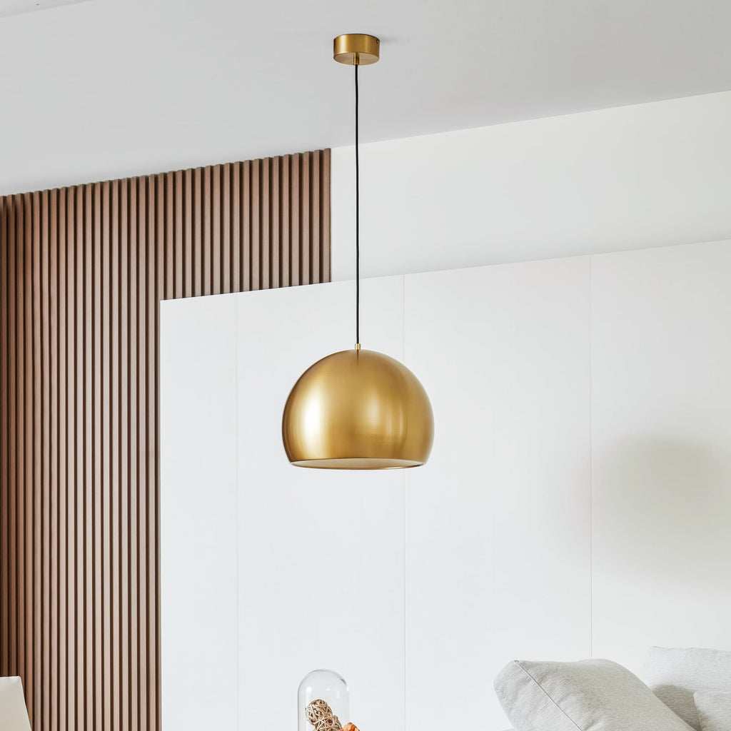 LED pendellampe Lythara messing aluminium Ø40 cm bakside