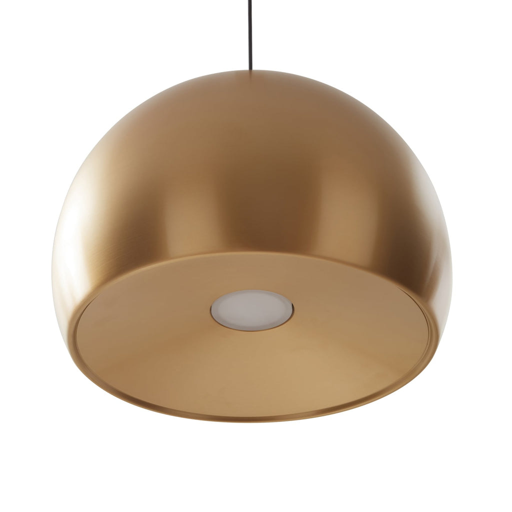 LED pendellampe Lythara messing aluminium Ø40 cm lysdetalj